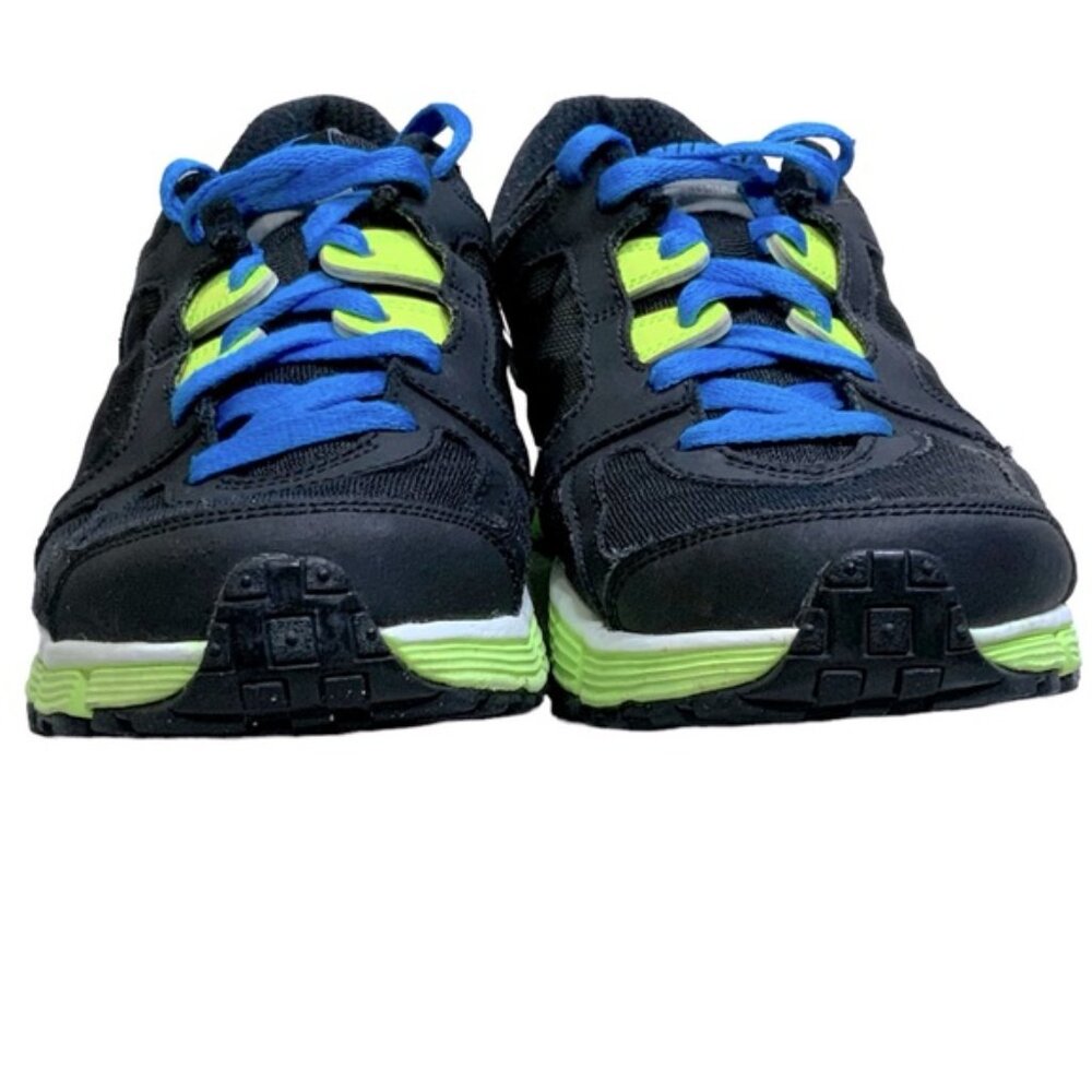 Nike Dual Fusion ST2 Running Shoe 454240-018 Black Volt Blue Lime Women Sz 8.5 - Picture 6 of 16